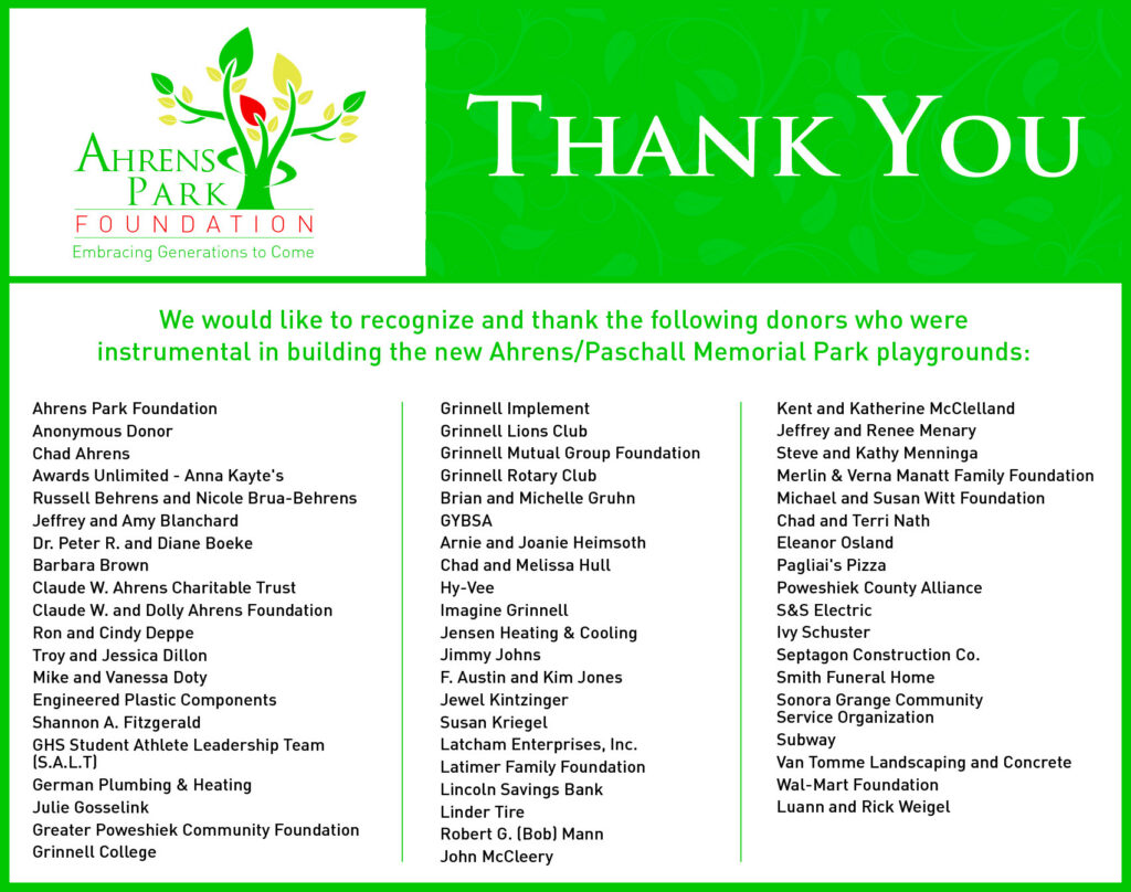 Donors thank you ad