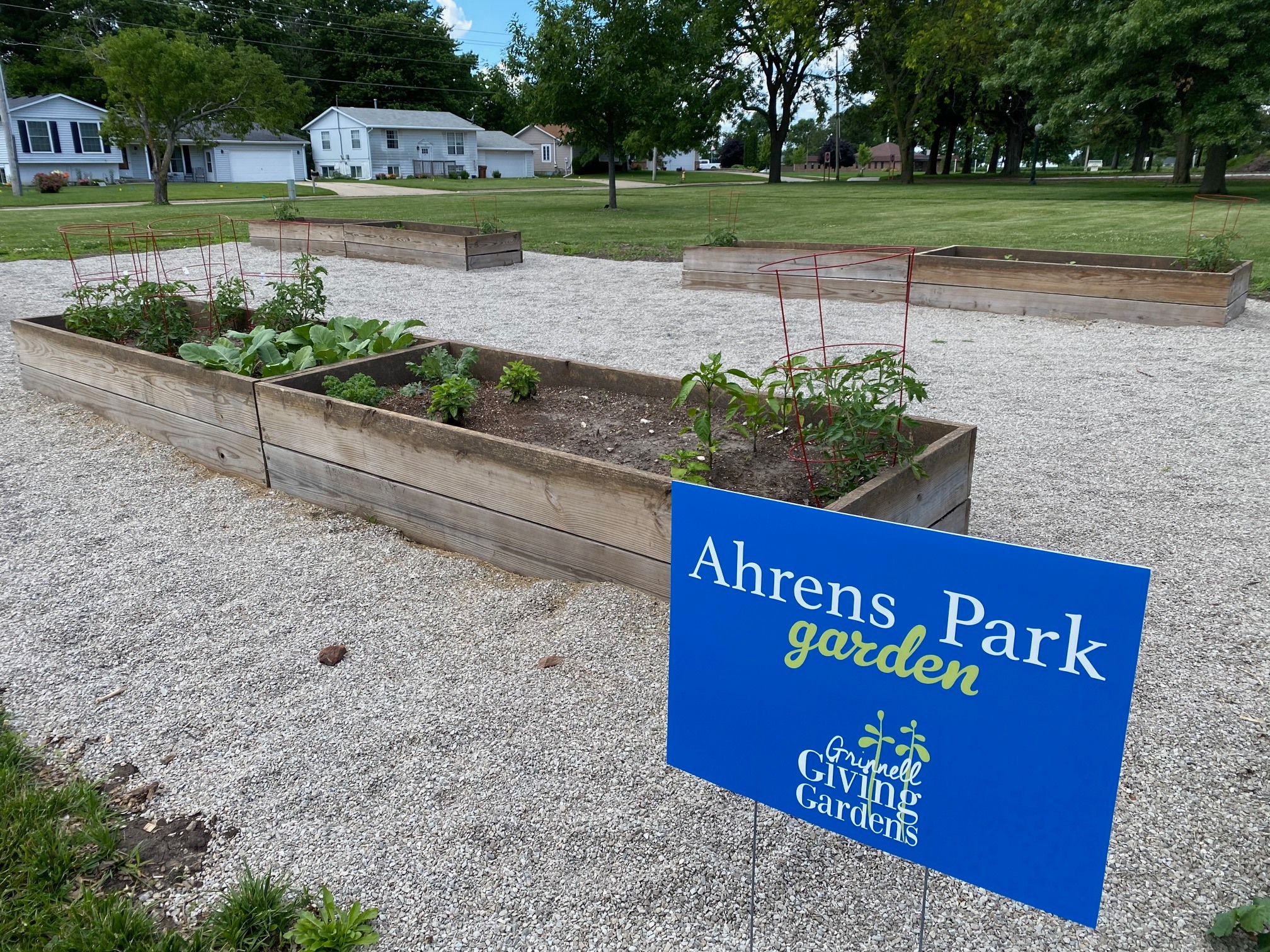 Ahrens Giving Garden sign