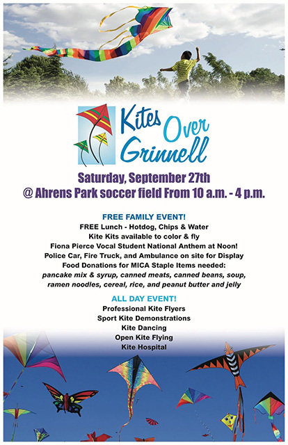 Kites Over Grinnell flyer
