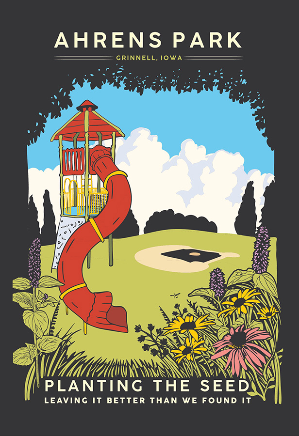 Ahrens Park Commemorative t-shirt artwork